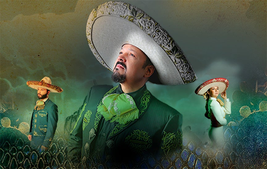Pepe Aguilar, Leonardo Aguilar and Lupita Infante